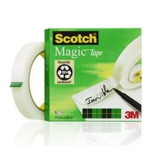 Selvklæbende bånd Scotch Magic 19 mm x 66 m (12 enheder)