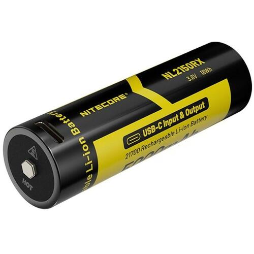 Genopladeligt batteri Nitecore NT-NL2150RX 5000 mAh 3,6 V 21700