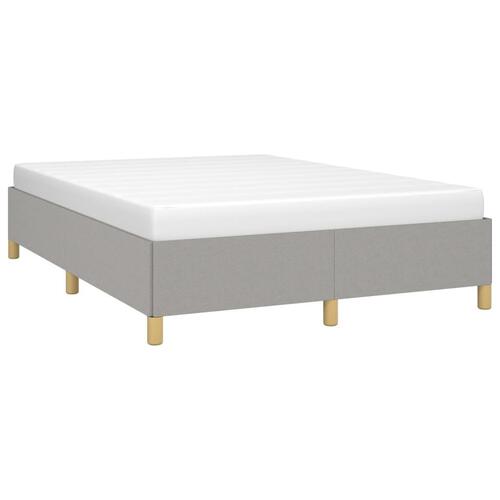 Sengeramme uden madras 135x190 cm stof lysegrå