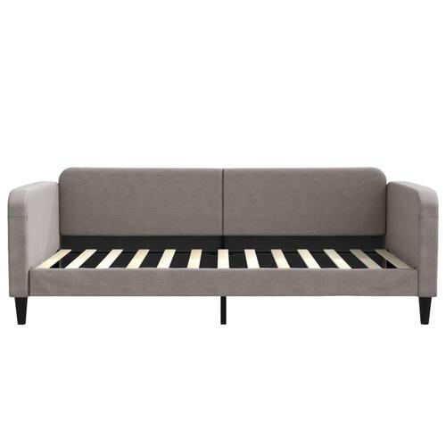 Daybed 100x200 cm stof gråbrun