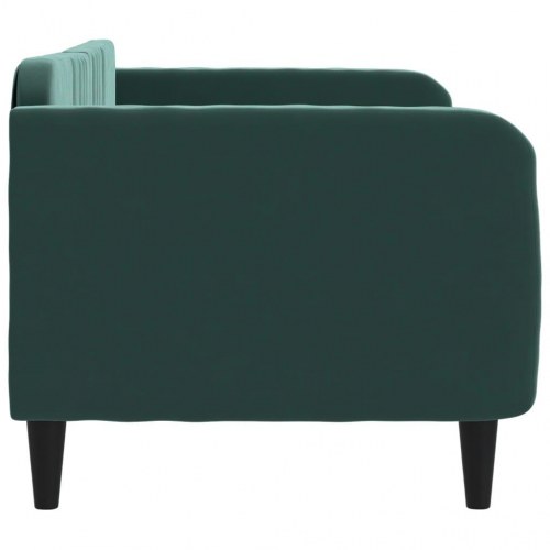 Daybed 80×200 cm i velour - mørkegrøn sovesofa