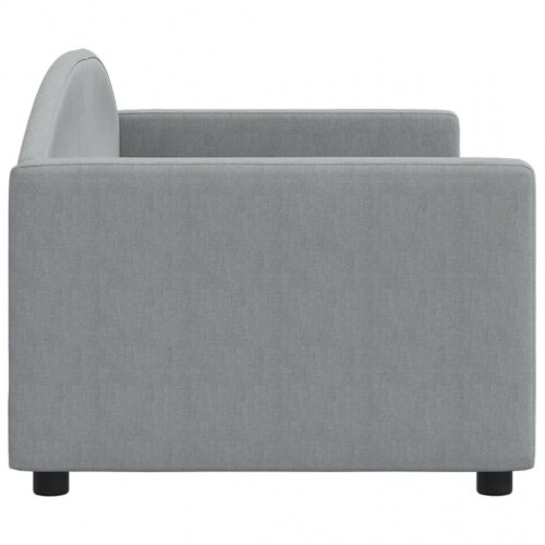 Daybed sengeramme 80x200 cm i stof - lysegrå