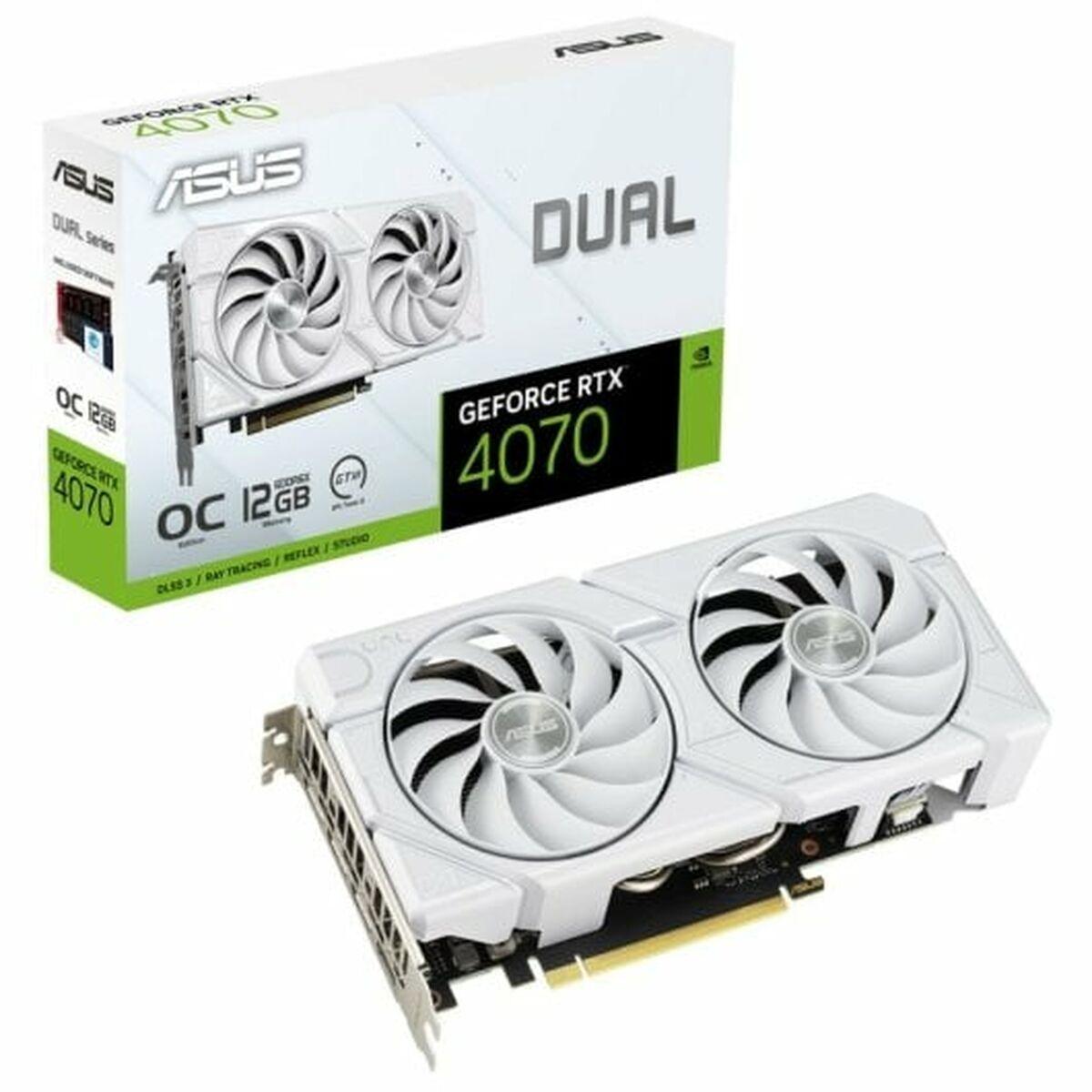 Grafikkort Asus White OC Edition GEFORCE RTX 4070 12 GB GDDR6