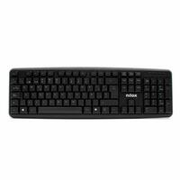 Tastatur Nilox NXKBE000002 Sort Spansk qwerty QWERTY