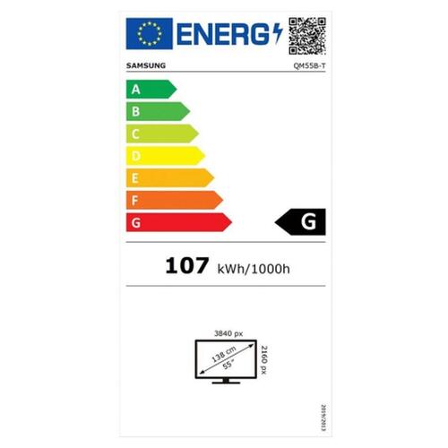 Skærm Videowall Samsung LH55QMBTBGCXEN 55"