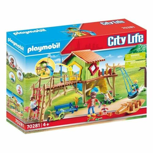 Playset City Life Adventure Playground Playmobil 70281 Legeplads (83 stk)