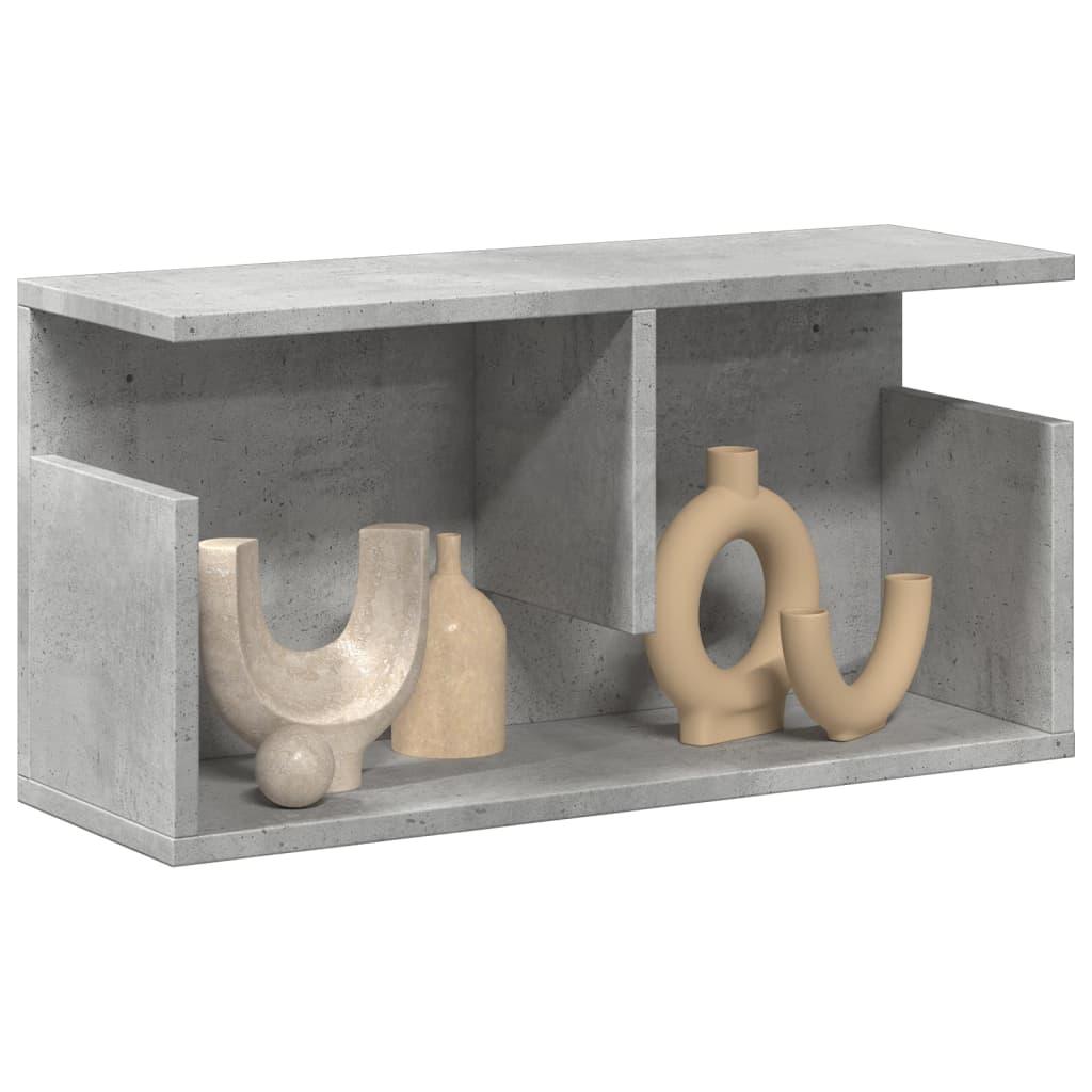 Vægskab 60x20x30 cm konstrueret træ betongrå