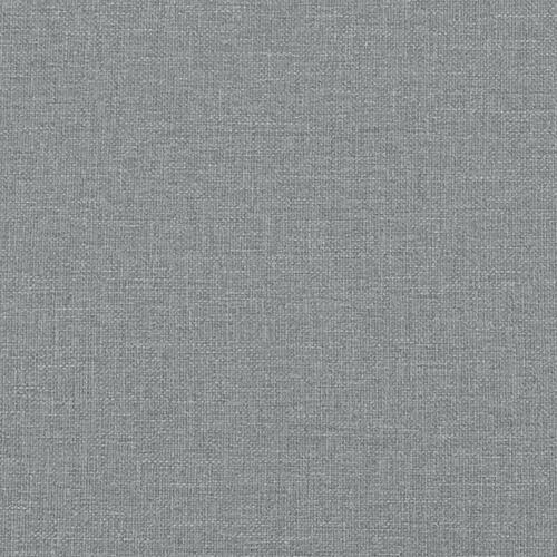 Bænk med ryglæn 120x62x75,5 cm stof lysegrå