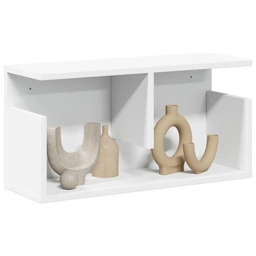 Vægskab 60x20x30 cm konstrueret træ hvid