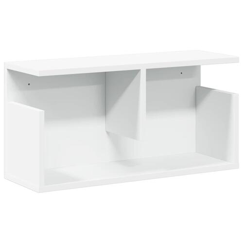Vægskab 60x20x30 cm konstrueret træ hvid