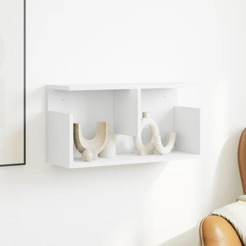 Vægskab 60x20x30 cm konstrueret træ hvid