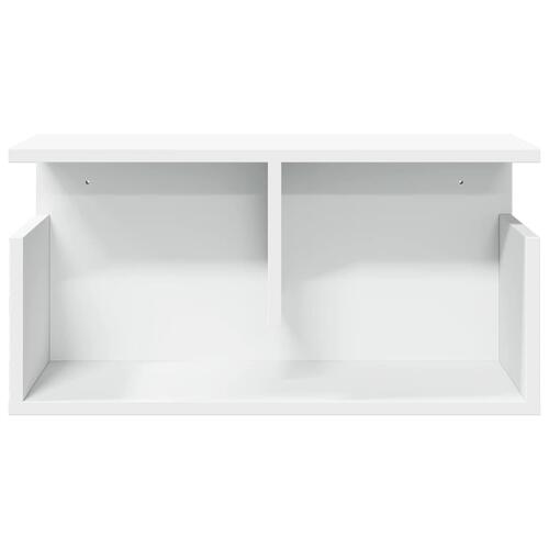 Vægskab 60x20x30 cm konstrueret træ hvid