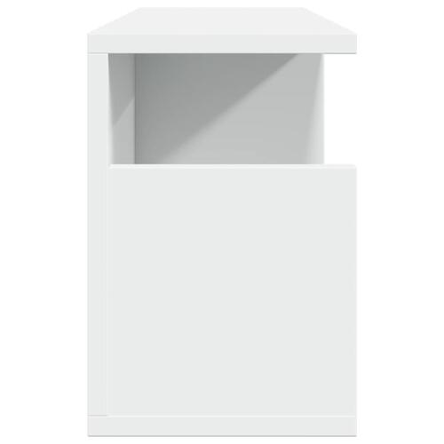 Vægskab 60x20x30 cm konstrueret træ hvid