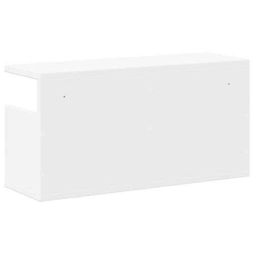 Vægskab 60x20x30 cm konstrueret træ hvid