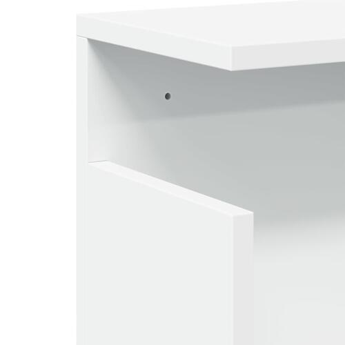 Vægskab 60x20x30 cm konstrueret træ hvid