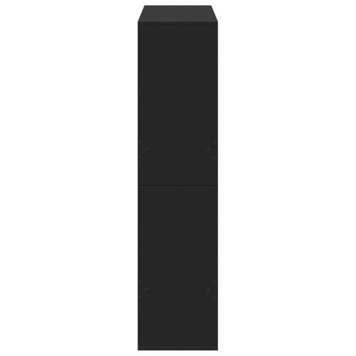 Rumdeler 100x33x135 cm konstrueret træ sort