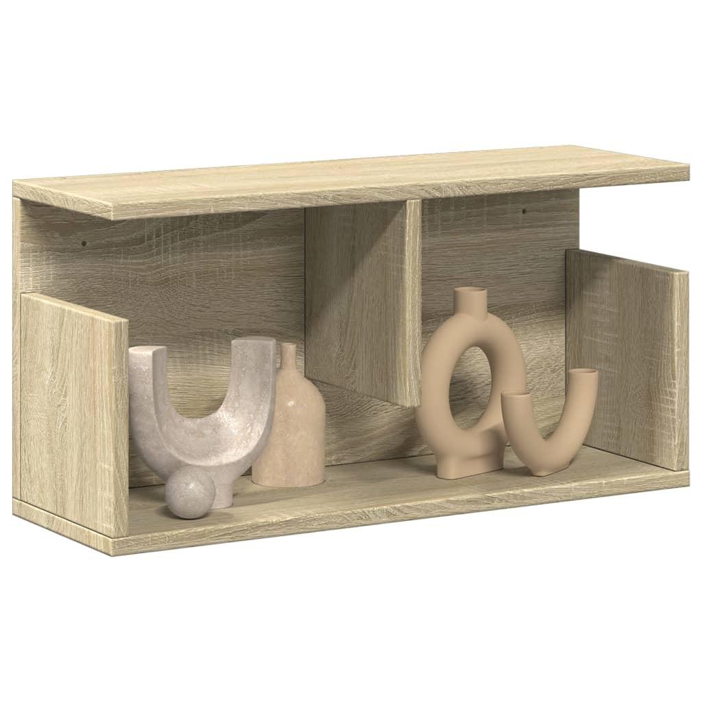 Vægskab 60x20x30 cm konstrueret træ sonoma-eg
