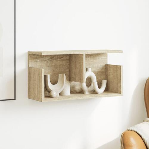 Vægskab 60x20x30 cm konstrueret træ sonoma-eg