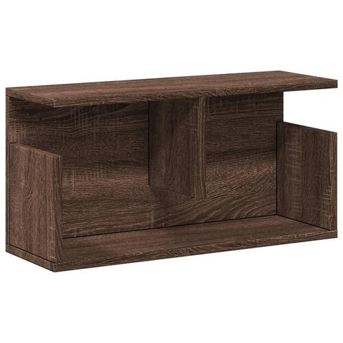 Vægskab 60x20x30 cm konstrueret træ brun egetræsfarve