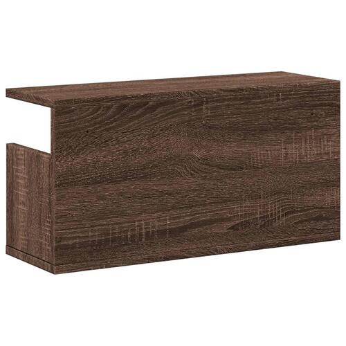 Vægskab 60x20x30 cm konstrueret træ brun egetræsfarve