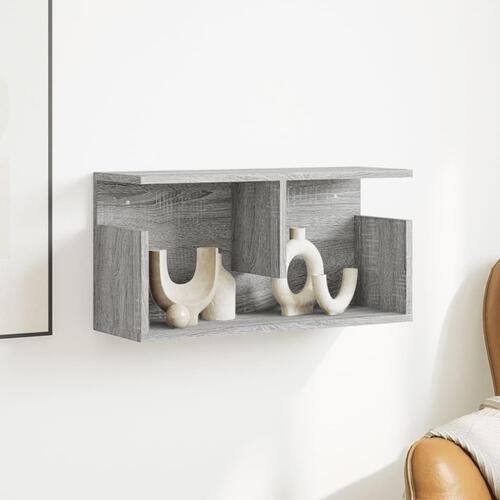 Vægskab 60x20x30 cm konstrueret træ grå sonoma-eg