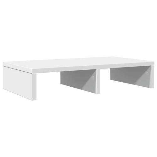 Skærmholder 50x27x10 cm konstrueret træ hvid