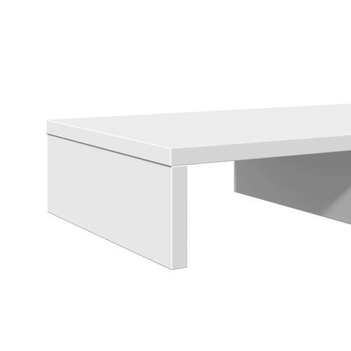 Skærmholder 50x27x10 cm konstrueret træ hvid