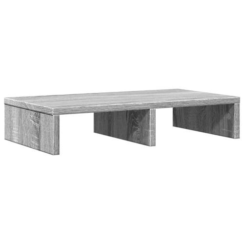 Skærmholder 50x27x10 cm konstrueret træ grå sonoma