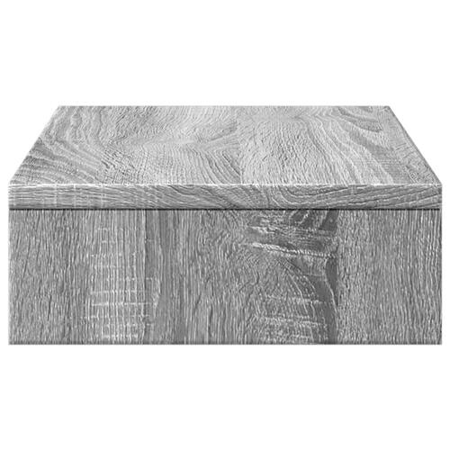 Skærmholder 50x27x10 cm konstrueret træ grå sonoma
