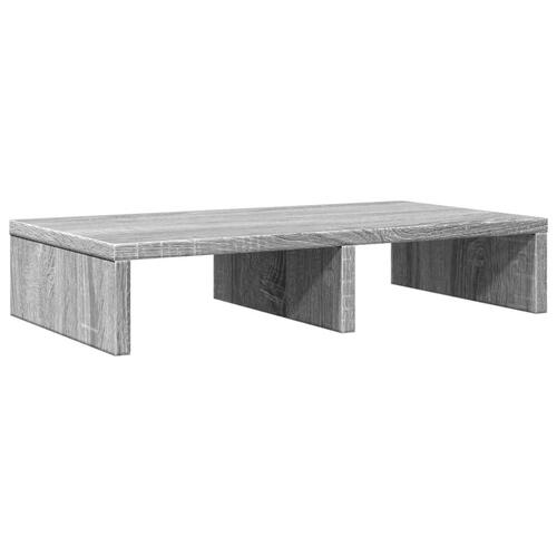 Skærmholder 50x27x10 cm konstrueret træ grå sonoma