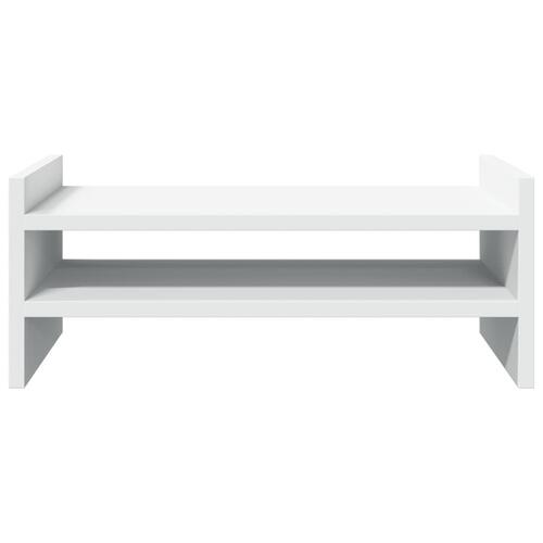 Skærmholder 50x27x20 cm konstrueret træ hvid