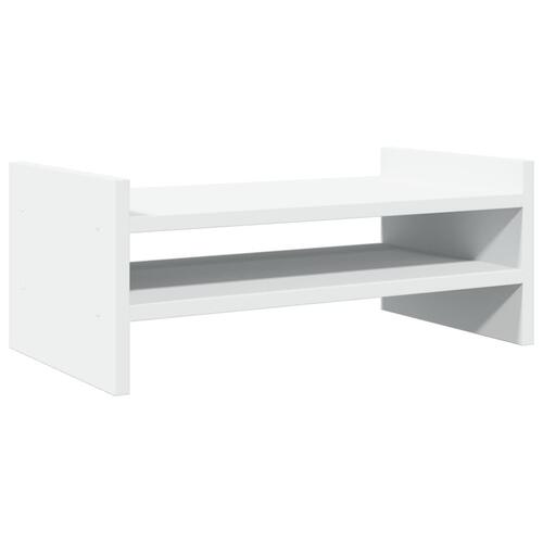 Skærmholder 50x27x20 cm konstrueret træ hvid