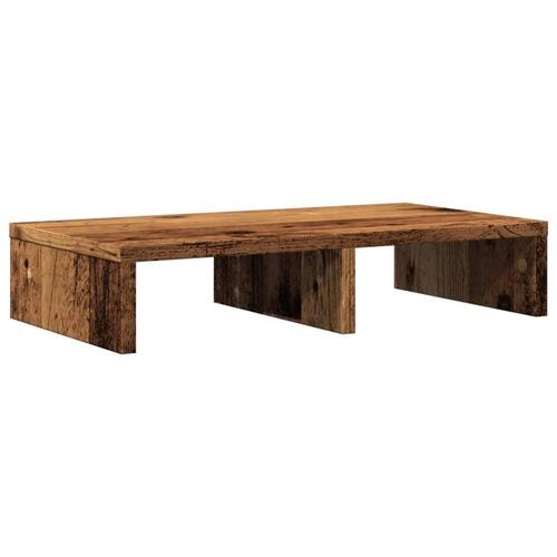 Skærmholder 50x27x10 cm konstrueret træ gammelt træ