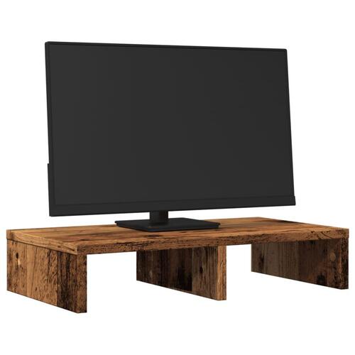 Skærmholder 50x27x10 cm konstrueret træ gammelt træ