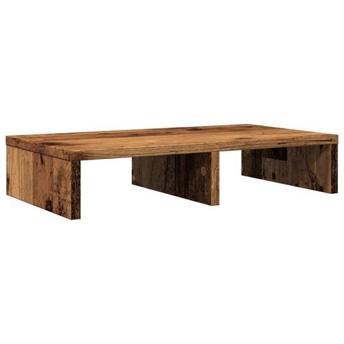 Skærmholder 50x27x10 cm konstrueret træ gammelt træ