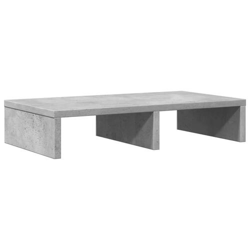 Skærmholder 50x27x10 cm konstrueret træ betongrå