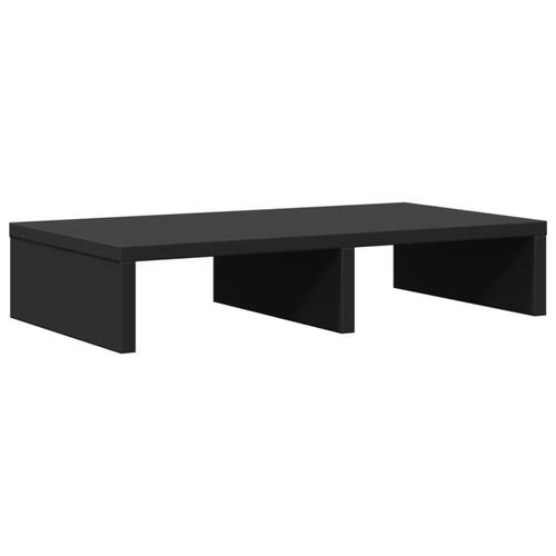 Skærmholder 50x27x10 cm konstrueret træ sort
