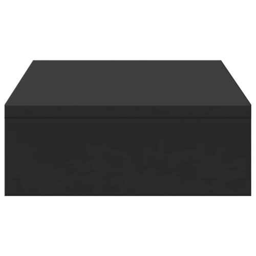Skærmholder 50x27x10 cm konstrueret træ sort