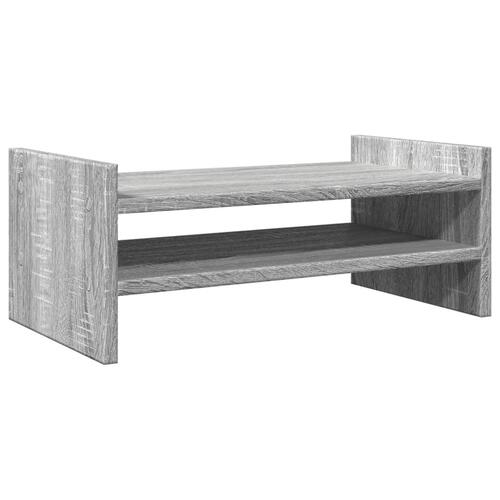 Skærmholder 50x27x20 cm konstrueret træ grå sonoma