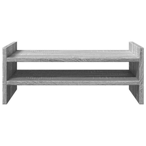 Skærmholder 50x27x20 cm konstrueret træ grå sonoma