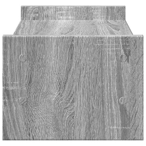 Skærmholder 50x27x20 cm konstrueret træ grå sonoma