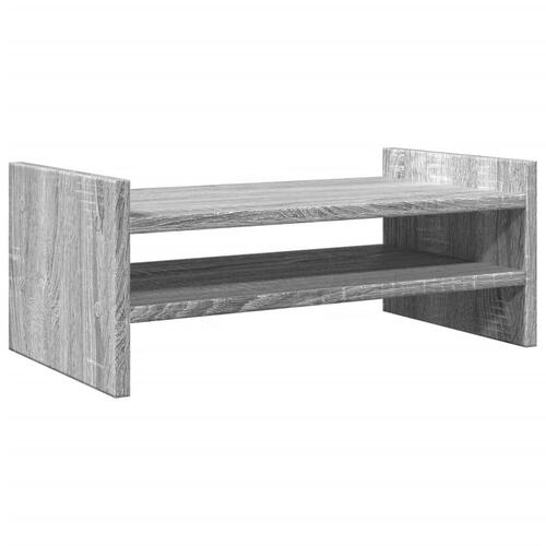 Skærmholder 50x27x20 cm konstrueret træ grå sonoma