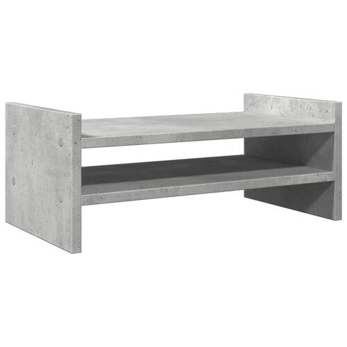 Skærmholder 50x27x20 cm konstrueret træ betongrå
