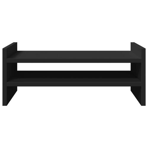 Skærmholder 50x27x20 cm konstrueret træ sort