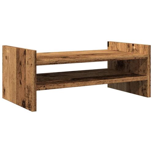 Skærmholder 50x27x20 cm konstrueret træ gammelt træ