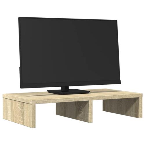 Skærmholder 50x27x10 cm konstrueret træ sonoma-eg