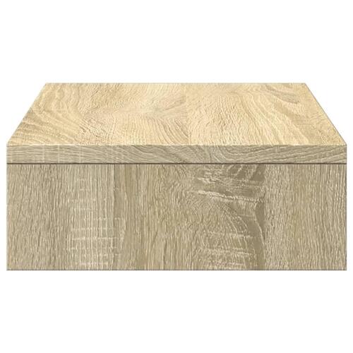 Skærmholder 50x27x10 cm konstrueret træ sonoma-eg