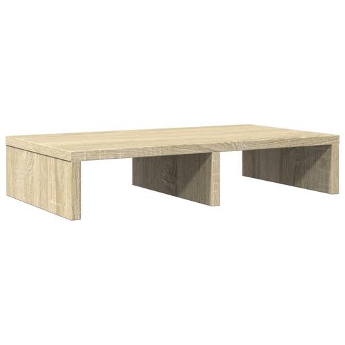 Skærmholder 50x27x10 cm konstrueret træ sonoma-eg