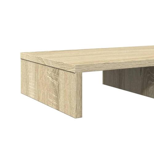 Skærmholder 50x27x10 cm konstrueret træ sonoma-eg