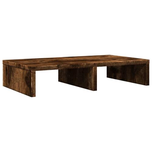 Skærmstander 50x27x10 cm konstrueret træ røget egetræsfarve